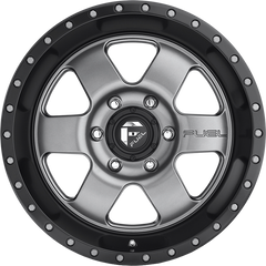 Fuel 20x9 D619 Podium Matte Gunmetal w/ Black Bead Ring +1mm