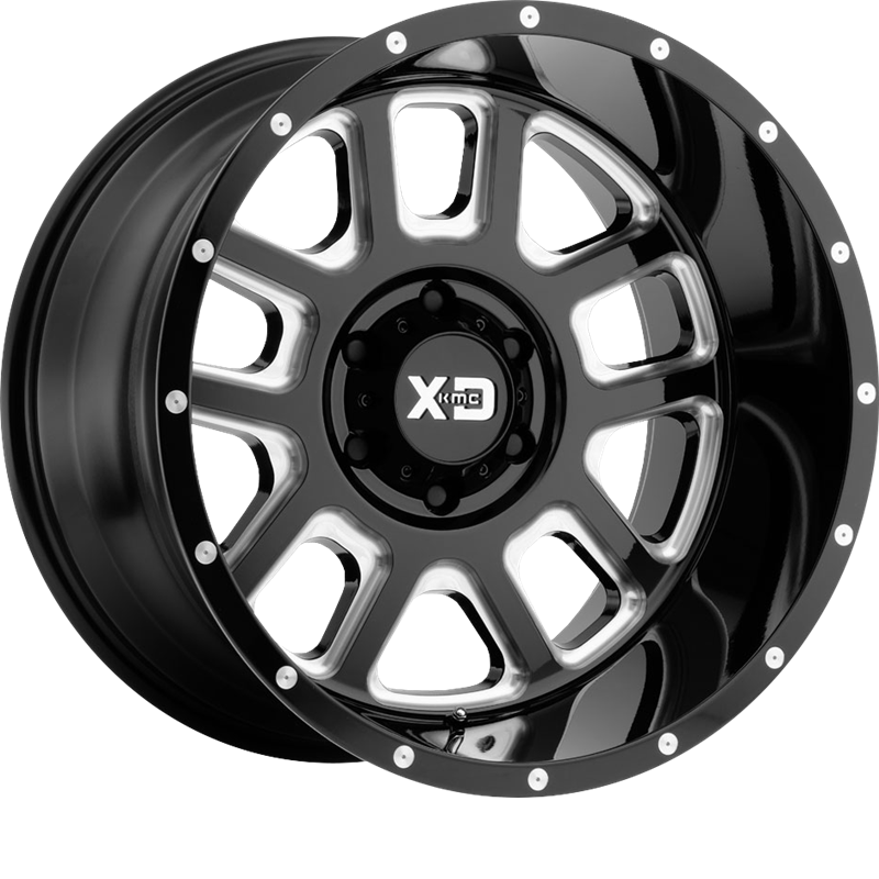 XD 20x9 XD828 Delta Gloss Black Milled -12mm