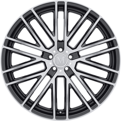 Mandrus 20x10 Masche Gloss Gunmetal w/ Mirror Cut Face +50mm