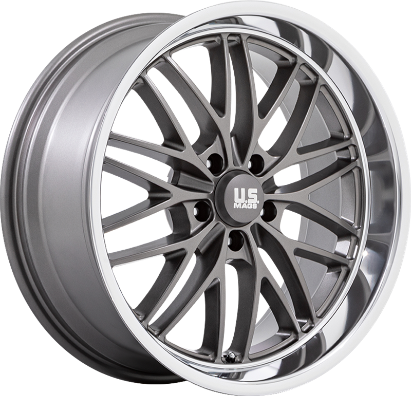 US Mags 20x8.5 U139 Santa Cruz Anthracite w/ Diamond Cut Lip +6mm