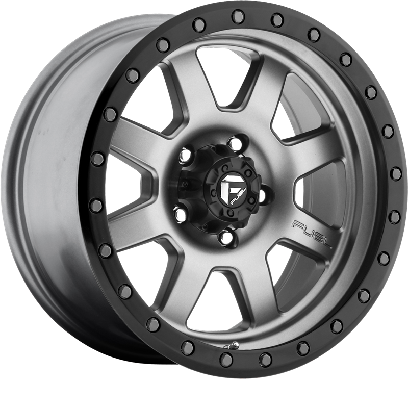Fuel 20x9 D552 Trophy Matte Gunmetal w/ Black Bead Ring +1mm