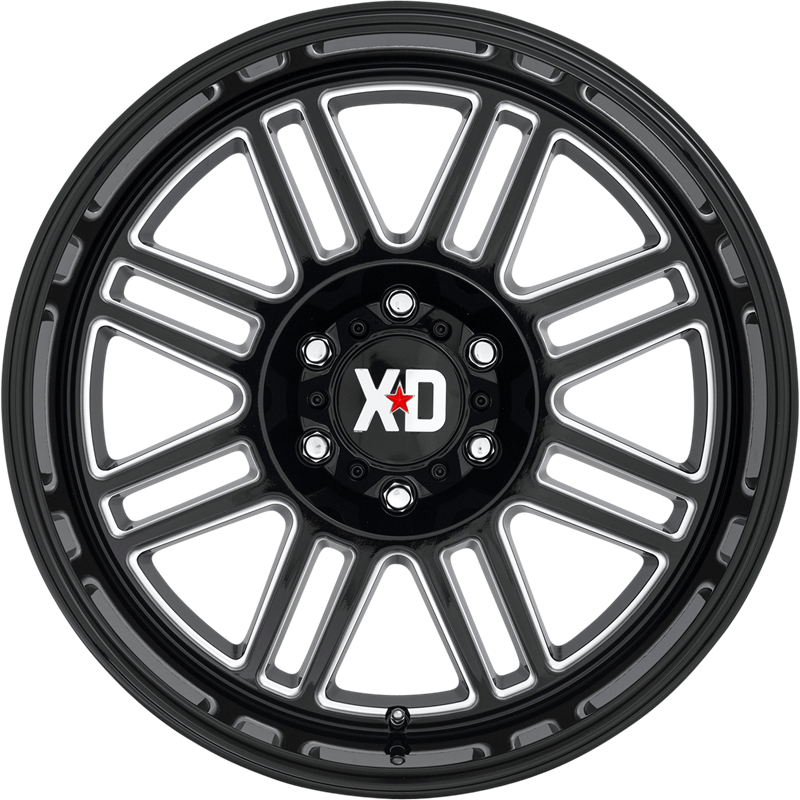 XD 20x9 XD850 Cage Gloss Black Milled +18mm