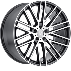 Mandrus 20x10 Masche Gloss Gunmetal w/ Mirror Cut Face +50mm