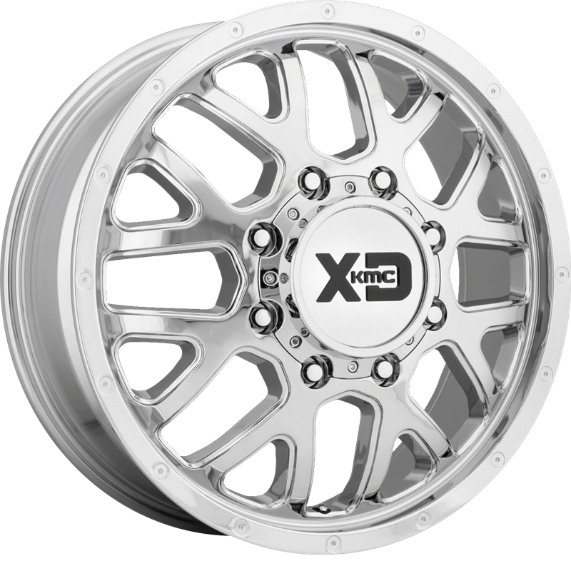 XD 17x6.5 XD843 Grenade Dually Chrome -155mm