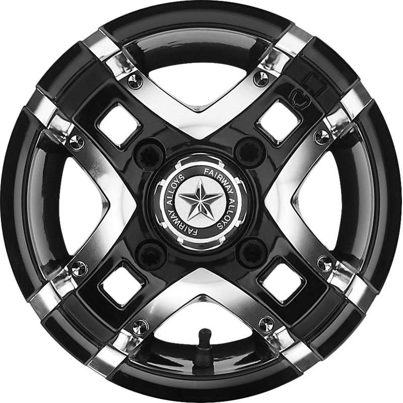 Fairway Alloys 10x7 FA123 Prestige Gloss Black Machined -25mm