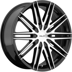 Helo 17x7.5 HE880 Gloss Black w/ Machined Face +42mm