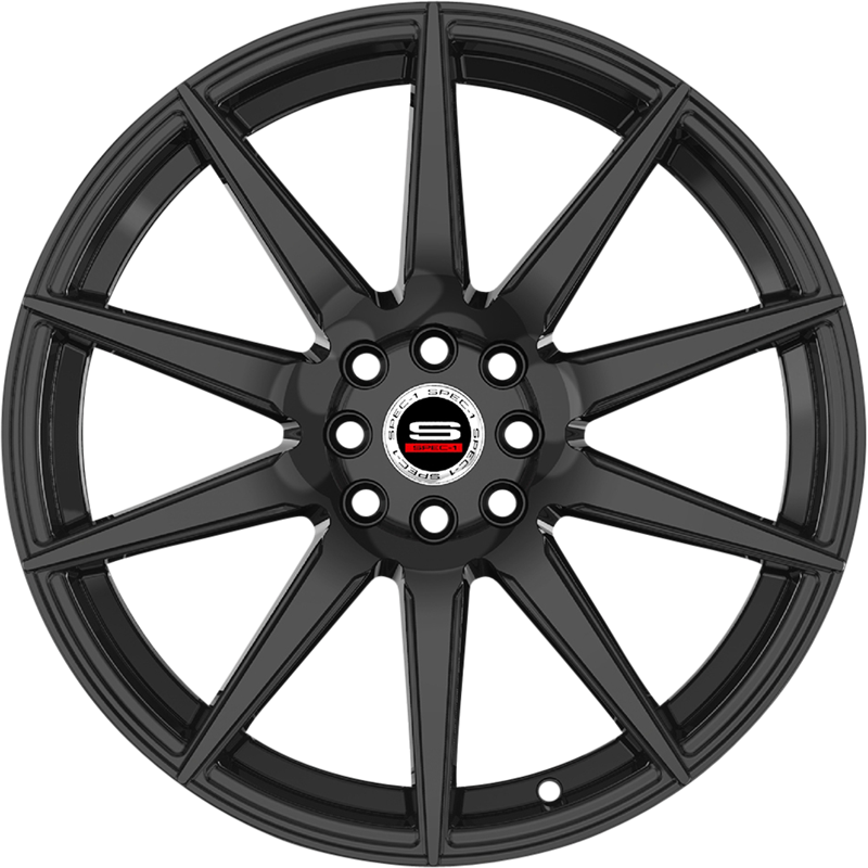 Spec-1 20x8.5 SP-51 Gloss Black +38mm