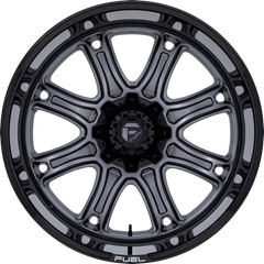 Fuel 20x9 Darkstar Matte Gunmetal w/ Black Lip +1mm