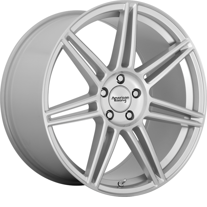 American Racing 20x8.5 AR935 Redline Brushed Silver +25mm