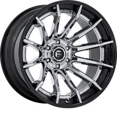 Fuel 20x9 FC403 Burn Chrome w/ Gloss Black Lip +1mm