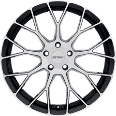 Petrol 16x7 P2B Gloss Black w/ Machined Face +40mm