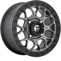 Fuel UTV 15x7 D919 Tech Beadlock Matte Gunmetal w/ Black Bead Ring +38mm