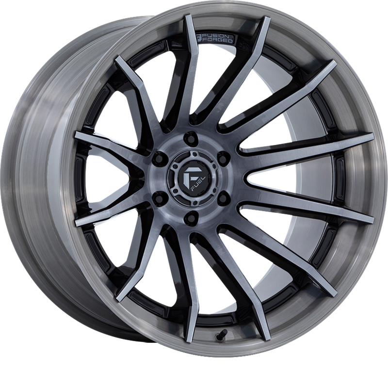 Fuel 20x9 FC403 Burn Gloss Black w/ Brushed Face and Gray Tint +1mm