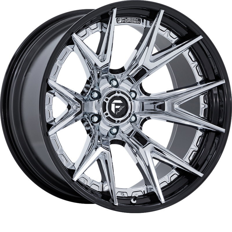 Fuel 20x9 FC402 Catalyst Chrome w/ Gloss Black Lip +1mm