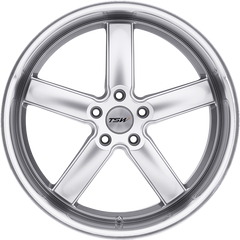 TSW 17x8 Stowe Hyper Silver w/ Mirror Cut Lip +32mm