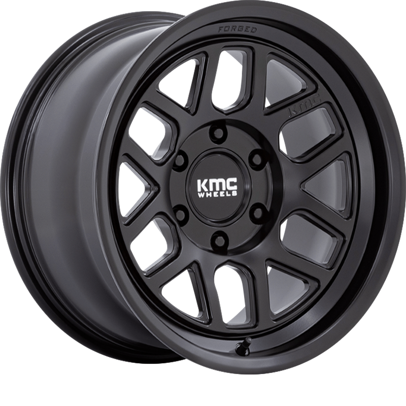 KMC 18x9 KM446 Mesa Forged Monoblock Satin Black -12mm