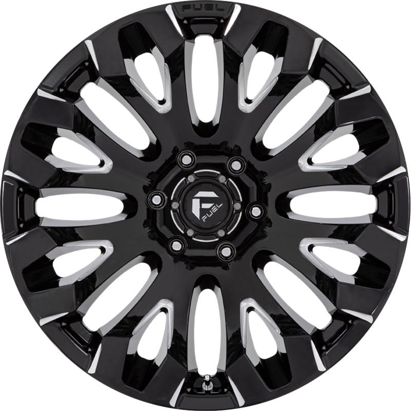 Fuel 20x9 D828 Quake Gloss Black Milled +1mm