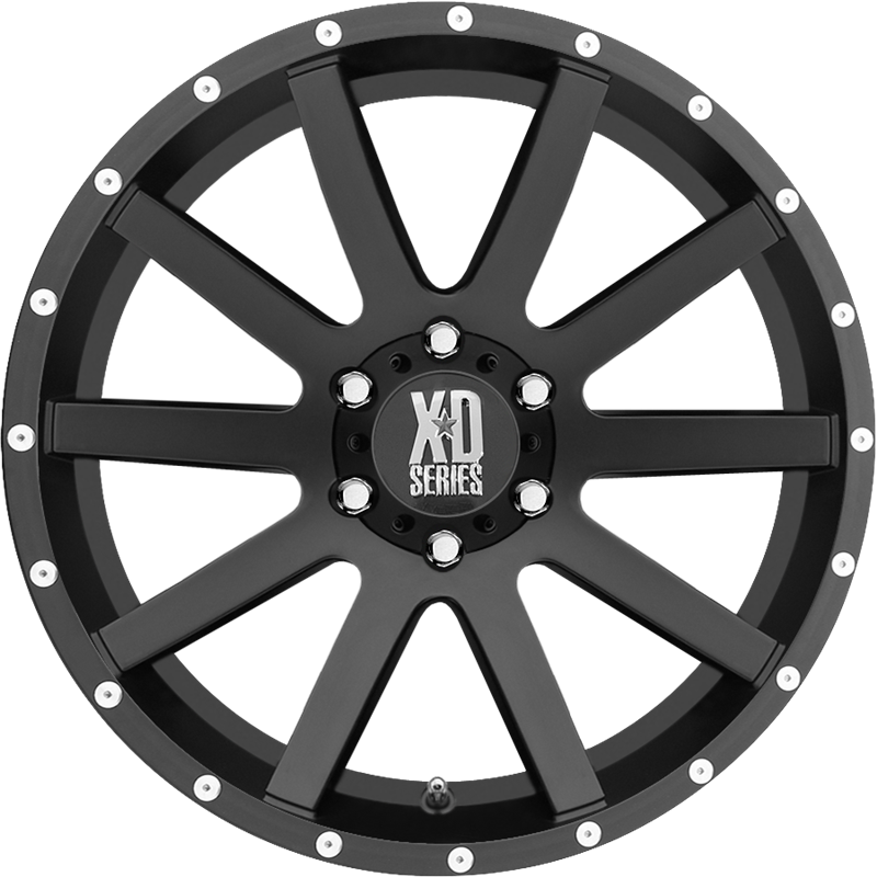 XD 20x10 XD818 Heist Satin Black Milled -24mm