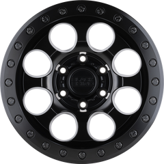 Black Rhino 17x8.5 Riot Beadlock Matte Black w/ Black Ring and Black Bolts +0mm