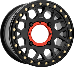 KMC Powersports 15x10 KS235 Grenade Beadlock Satin Black +0mm