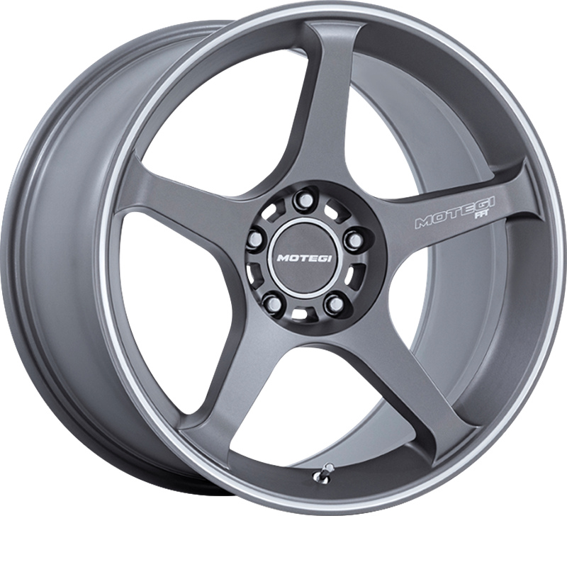 Motegi Racing 17x8.5 MR159 Battle V Gunzilla w/ Machined Lip Stripe +30mm