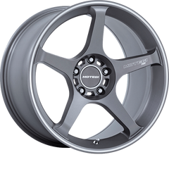 Motegi Racing 17x8.5 MR159 Battle V Gunzilla w/ Machined Lip Stripe +30mm