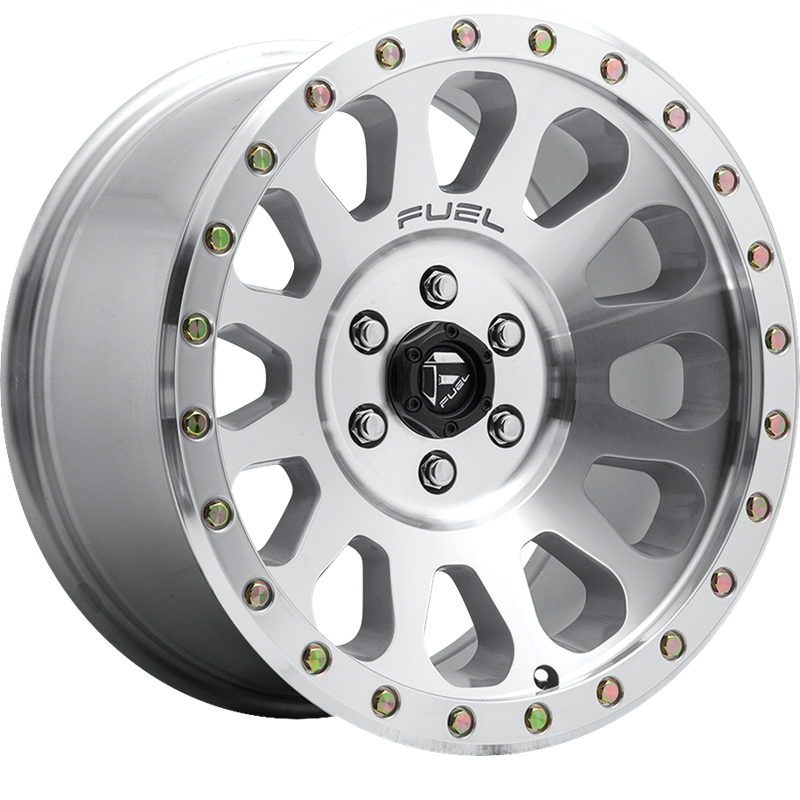 Fuel 20x9 D647 Vector Diamond Cut Machined w/ Clear Coat +1mm