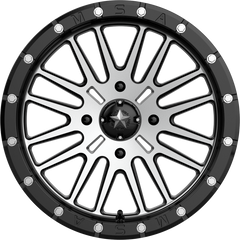 MSA Offroad Wheels 16x7 M37 Brute Beadlock Gloss Black Machined +10mm