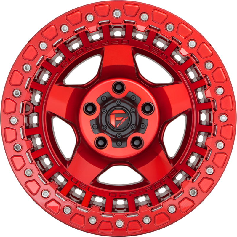 Fuel 17x9 D117 Warp Candy Red -15mm