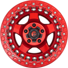 Fuel 17x9 D117 Warp Candy Red -15mm