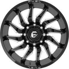 Fuel 20x9 D744 Saber Gloss Black Milled +1mm