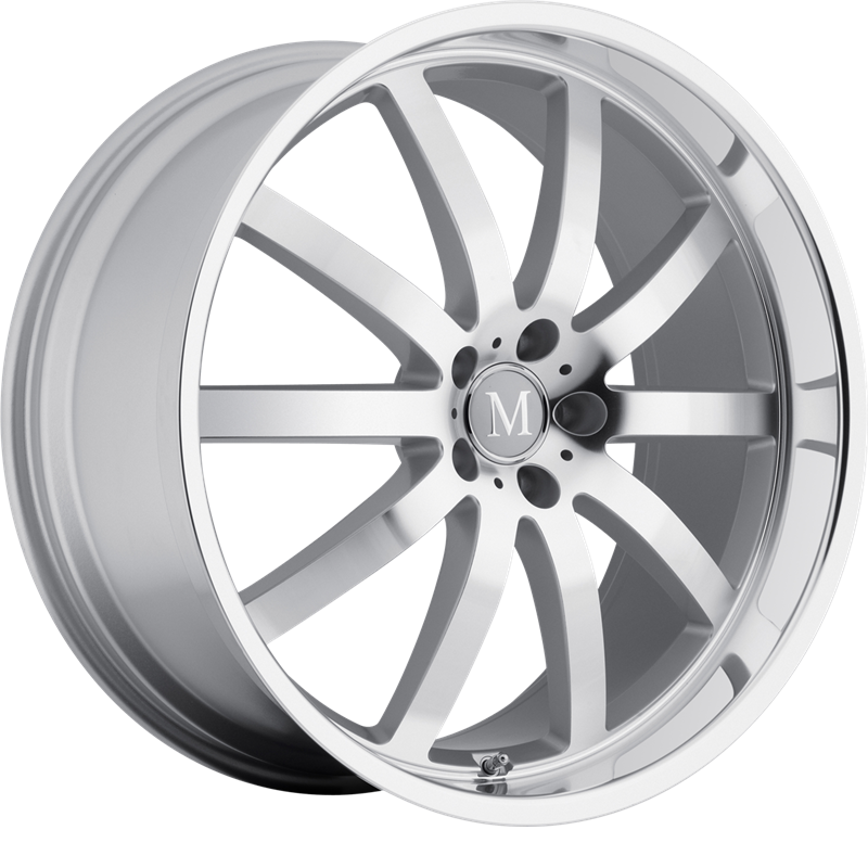 Mandrus 18x9.5 Wilhelm Silver w/ Mirror Cut Face and Lip +35mm