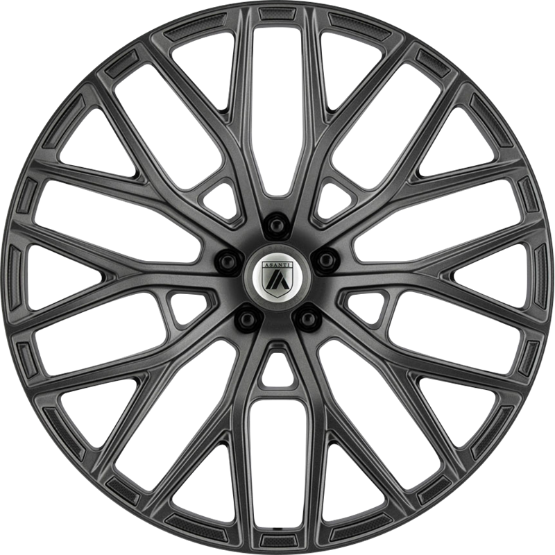 Asanti 20x10.5 ABL-21 Leo Matte Graphite +45mm