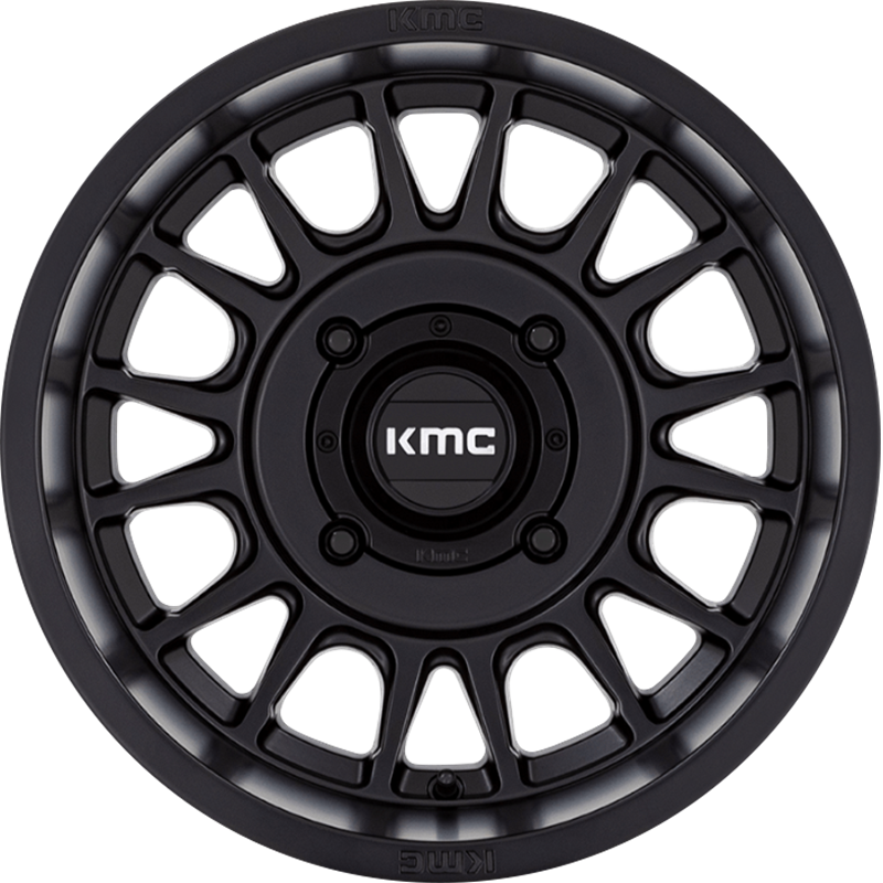 KMC Powersports 15x7 KS138 Impact UTV Satin Black +10mm