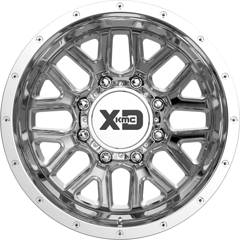 XD 20x8.25 XD843 Grenade Dually Chrome +127mm