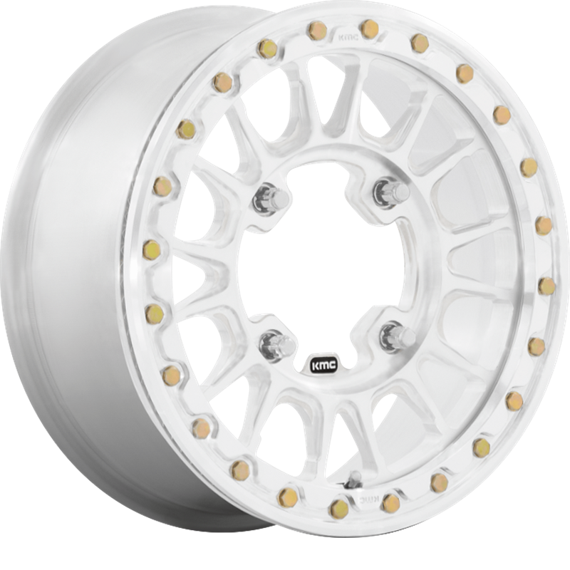 KMC Powersports 15x6 KS436 Impact Forged Beadlock Raw Machined Forged +38mm