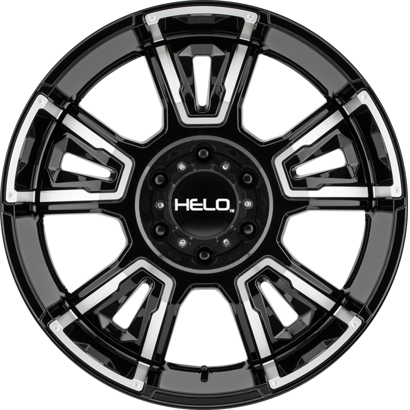 Helo 20x10 HE914 Gloss Black Machined -18mm