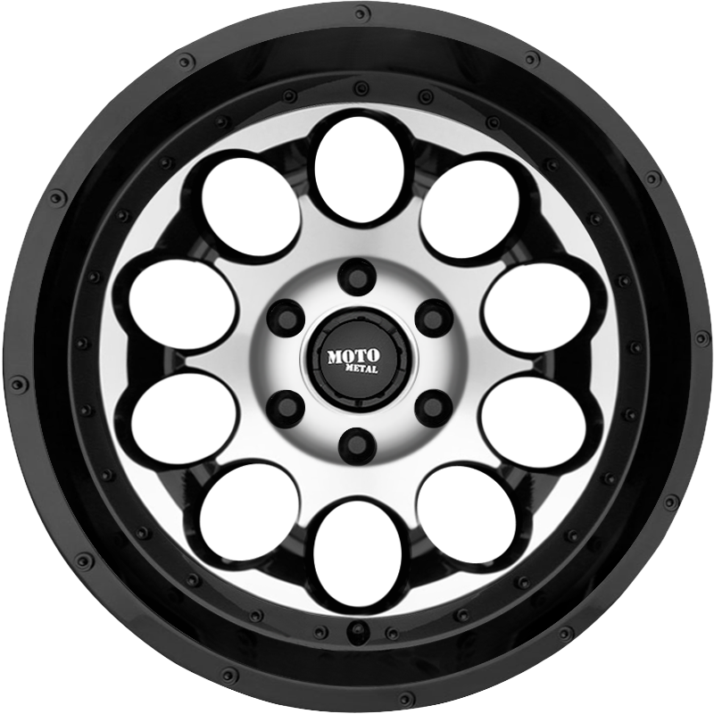 Moto Metal 20x12 MO990 Rotary Gloss Black Machined -44mm