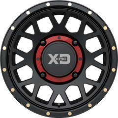 XD Powersports 15x6 XS135 Grenade Satin Black +38mm