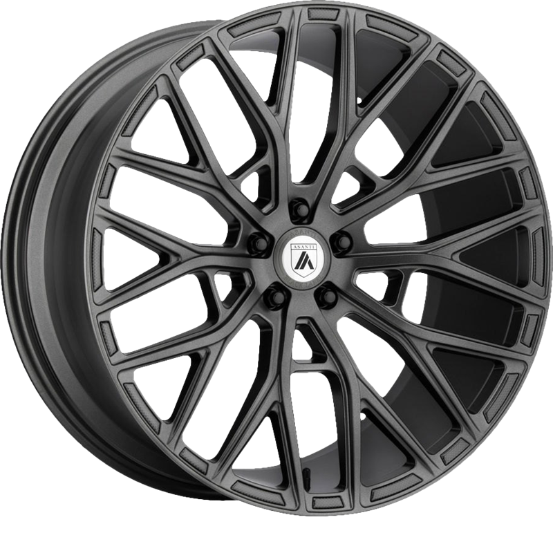 Asanti 20x10.5 ABL-21 Leo Matte Graphite +45mm