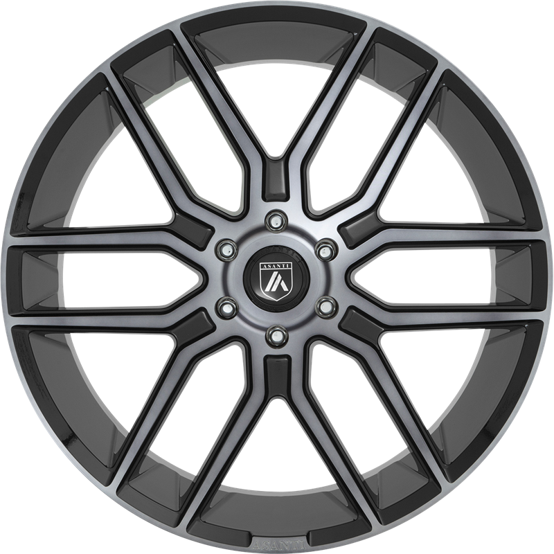 Asanti 20x9 ABL-28 Baron Gloss Black w/ Gray Tint +30mm