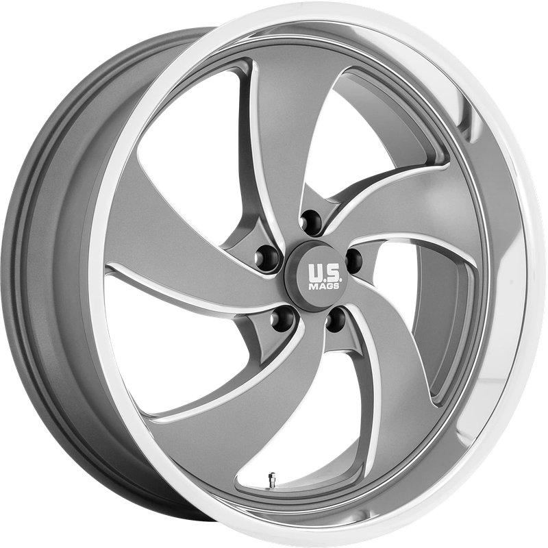 US Mags 20x8 U133 Desperado Anthracite Milled w/ Diamond Cut Lip +1mm