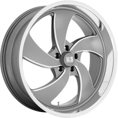 US Mags 20x8 U133 Desperado Anthracite Milled w/ Diamond Cut Lip +1mm