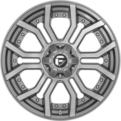 Fuel 20x9 D713 Rage Brushed Gunmetal w/ Tinted Clear Coat +1mm