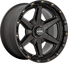 KMC 17x9 KM101 Signal Satin Black -12mm