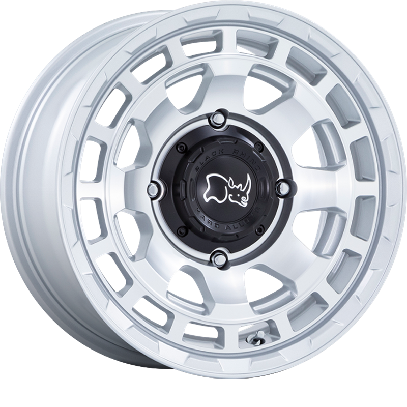 Black Rhino Powersports 15x7 Chamber UTV Hyper Silver w/ Machined Face +10mm