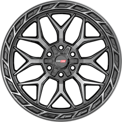 Vortek Offroad 20x10 VRP-504 Black w/ Diamond Cut and Dark Tint -18mm