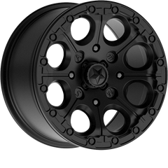 MSA Offroad Wheels 15x7 M44 Cannon Beadlock Satin Black +25mm