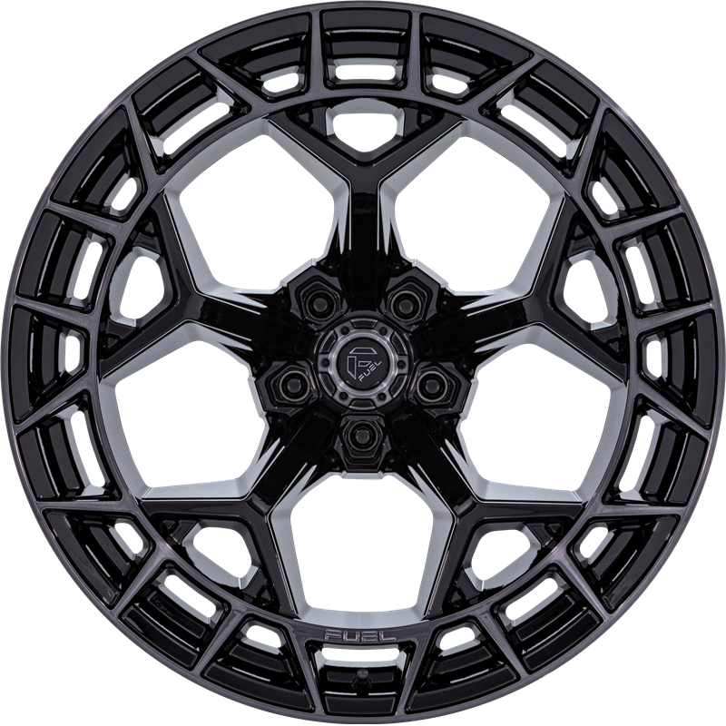 Fuel 20x10 FC873 Charger Gloss Black w/ Brushed Face and Dark Tint -18mm