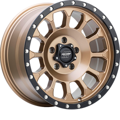 Pro Comp 17x8.5 PA34 Rockwell Matte Bronze w/ Black Lip +0mm